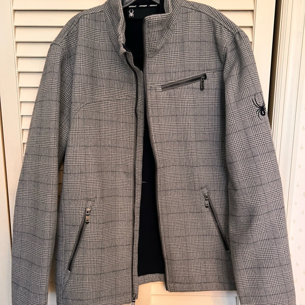 Spyder Men's Plaid Gray Jacket
